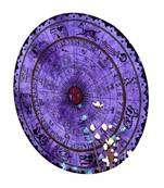 Mandala Roundie Beach Throw Horoscope Mandala Purple Tapestry Table Covers Hippie Boho Yoga Mat Bohemian Spread Cover