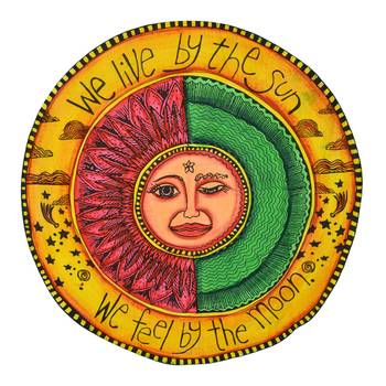 Mandala Roundie Beach Tapestry Hippy Gypsy moon Table Covers Hippie Boho Yoga Mat Bohemian Spread Cover Sheet Dining 2