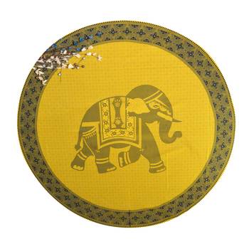 Indian Roundie Beach Elephant Mandala Tapestry Hippy Gypsy Cotton Table Covers Hippie Boho Yoga Mat Bohemian 1