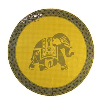 Indian Roundie Beach Elephant Mandala Tapestry Hippy Gypsy Cotton Table Covers Hippie Boho Yoga Mat Bohemian 2