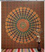 Mandala window hook curtains drape balcony room decor curtain boho set ethnic set hook tapestry