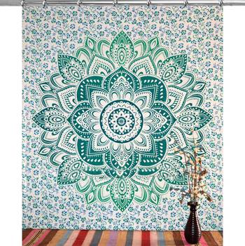 Mandala bedroom drape balcony room decor curtain boho set tapestry curtains drapes valances bohemian 1
