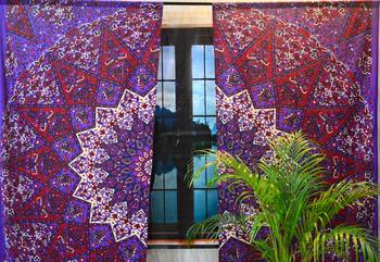Star mandala cotton hippie indian tapestry door curtain window curtains bohemian 1