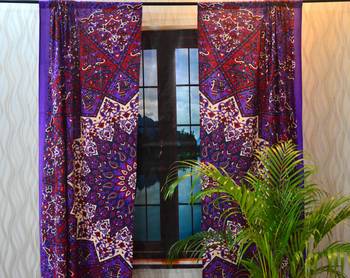 Star mandala cotton hippie indian tapestry door curtain window curtains bohemian 2