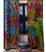 Indian mandala bedroom curtains throw tapestry drapes window treatment bohemian