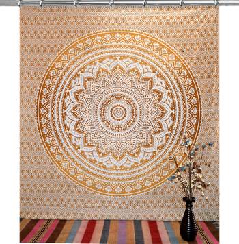 Mandala window hook curtains drape balcony room decor curtain boho set ethnic set hook tapestry 1