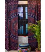 Indian mandala curtains drapes wall decor curtain valances cotton tapestry throw
