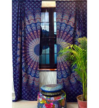 Door curtain mandala cotton hippie tapestry decor window curtain bedroom decor 1