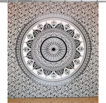 Mandala window hook curtains drape balcony room decor curtain boho set ethnic set hook tapestry 1