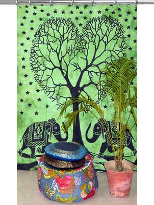 Mandala window hook curtains drape balcony room decor curtain boho set ethnic set hook tapestry 1