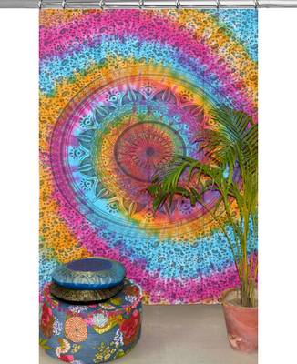 Mandala tapestry gypsy home decor panel set bohemian curtain room divider blackout balcony sheer curtain 2