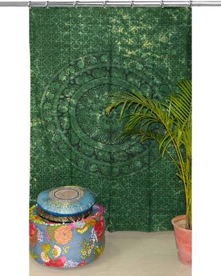 Hook tapestry curtain 2 valances drape panel boho decor window curtain drape handmade curtain tapestry throw 1