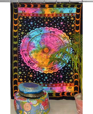 Indian hook curtain mandala curtains include 1 panel set mandala curtain hook tapestry 1
