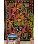 Boho living room hook curtains bohemian curtains for bedroom tie dye tapestry curtains mandala hippie dorm decor