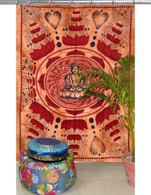 Boho living room hook curtains bohemian curtains for bedroom tapestry curtains mandala hippie dorm decor 1