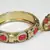 ETHNIC RED STONE JHUMKI BRACELET
