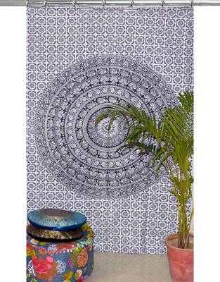 Indian hook curtain mandala curtains include 1 panel set mandala curtain hook tapestry 2