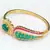 FINE QUALITY  EMERALD RUBY STUD BRACELET