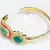 FINE QUALITY  EMERALD RUBY STUD BRACELET