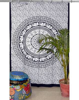 Indian hook curtain mandala curtains include 1 panel set mandala curtain hook tapestry 2