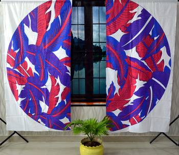 Indian mandala curtain hippie bohemian handmade include 2 panel set queen leaf wall tapestry, drapes & valances 1