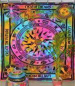 Mandala bedroom drape balcony room decor curtain boho set tapestry curtains drapes valances bohemian