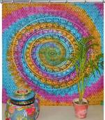 Hook tapestry curtain 2 valances drape panel boho decor window curtain drape handmade curtain tapestry throw