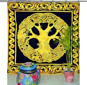 Indian mandala curtains set decorative indian hook tapestry hook curtains mandala curtains for bedroom 1