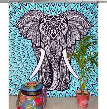 Hook tapestry curtain 2 valances drape panel boho decor window curtain drape handmade curtain tapestry throw 1