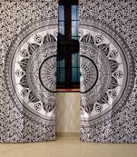 Indian lamp ombre mandala curtain hippie bohemian handmade include 2 panel set queen tapestry, drapes & valances