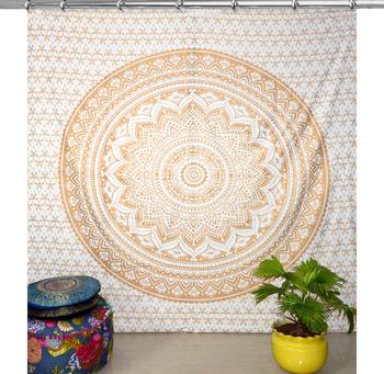 Hook tapestry curtain 2 valances drape panel boho decor window curtain drape handmade curtain tapestry throw 2