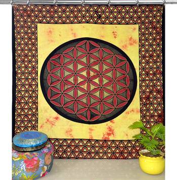 Mandala bedroom drape balcony room decor curtain boho set tapestry curtains drapes valances bohemian 2