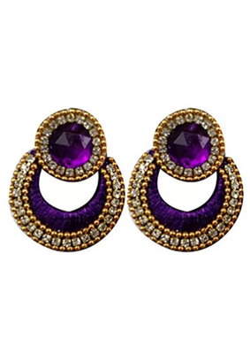 Purple earrings 1