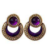 Purple earrings