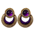 Purple earrings