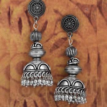 Silver Jhumkas 1