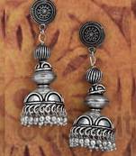 Silver Jhumkas