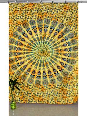 Boho living room hook curtains bohemian curtains for bedroom tie dye tapestry curtains mandala hippie dorm decor 1