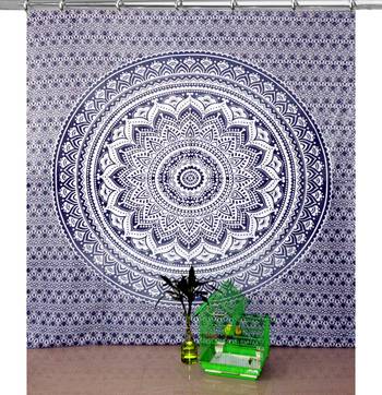 Mandala window hook curtains drape balcony room decor curtain boho set ethnic set hook tapestry 1