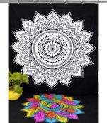 Hook tapestry curtain 2 valances drape panel boho decor window curtain drape handmade curtain tapestry throw