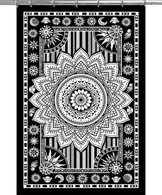 Mandala tapestry gypsy home decor panel set bohemian curtain room divider blackout balcony sheer curtain 1