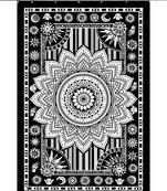 Mandala tapestry gypsy home decor panel set bohemian curtain room divider blackout balcony sheer curtain