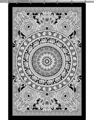 Boho living room hook curtains bohemian curtains for bedroom tapestry curtains mandala hippie dorm decor 2