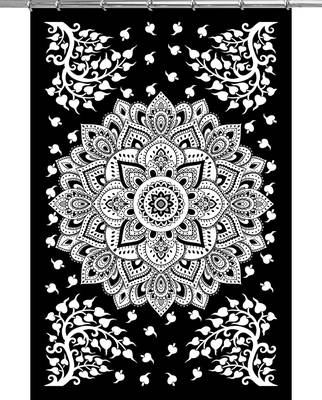 Mandala bedroom drape balcony room decor curtain boho set tapestry curtains drapes valances bohemian 2