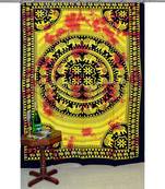 Mandala print curtain valance set dorm hook tapestry drape balcony room decor curtain boho set hippie