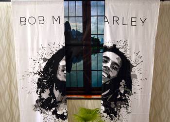 Bob marley curtain gypsy hippie bohemian handmade curtains, include 2 panel set curtain, twin tapestry 2