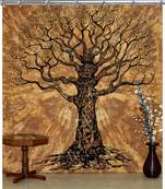 Tree of life tie dye curtains set decorative indian hook tapestry hook curtains wall hanging
