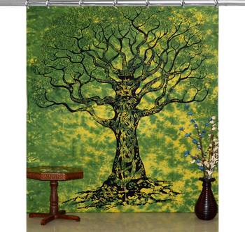 Boho living room hook curtains bohemian curtains for bedroom tie dye tapestry curtains mandala hippie dorm decor 1