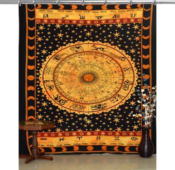 Mandala tapestry gypsy home decor panel set bohemian curtain room divider blackout balcony sheer curtain 2