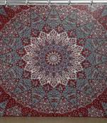 Mandala bedroom drape balcony room decor curtain boho set tapestry curtains drapes valances bohemian